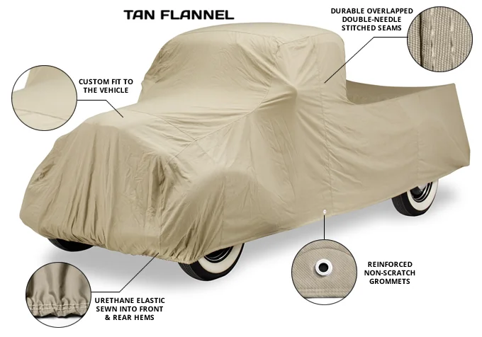 Covercraft Custom Fit Car Covers Flannel Tan C16771TF 2006-2008 Dodge Ram  1500; 2006-2010 Dodge Ram 2500; 2006-2010 Dodge Ram 3500; 2011-2018 Ram  2500; 2011-2018 Ram 3500