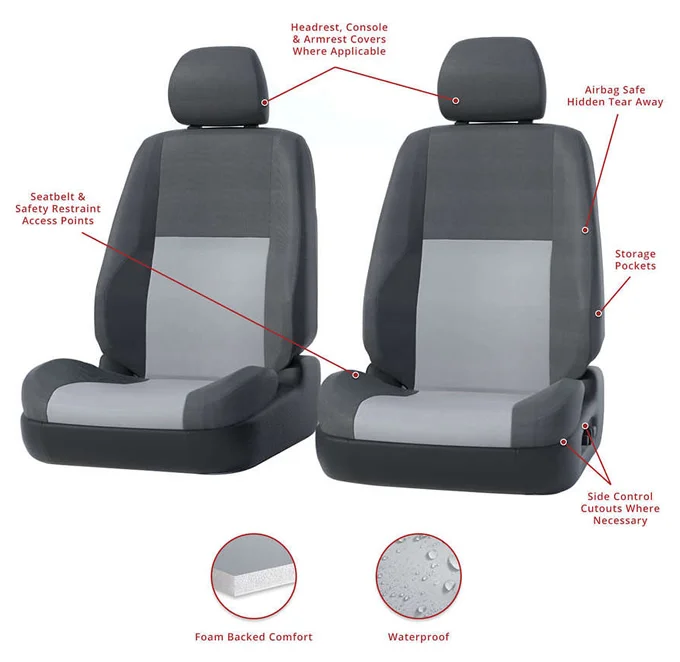 Precision Fit Endura Seat Covers GTF353ENCC 2005-2007 Ford Mustang